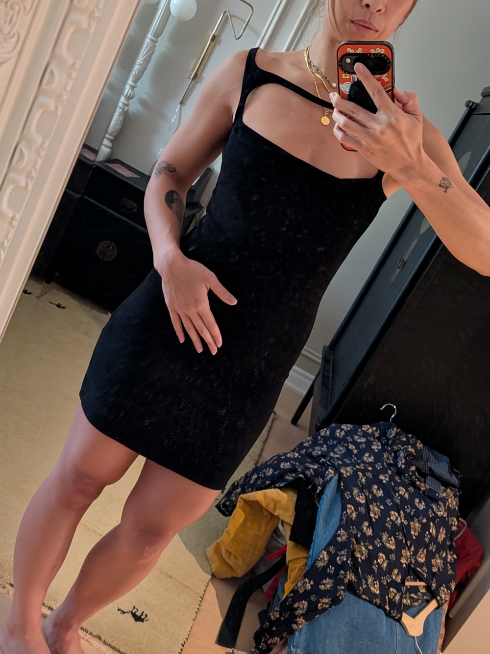 Dsquared Black Mini Bodycon Dress